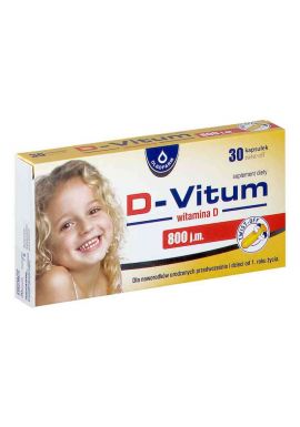 D-Vitum 800 j.m., witamina D od 1 roku, 30 kapsulek twist-off