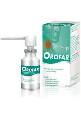 Orofar, aerozol do stosowania w jamie ustnej, 30ml