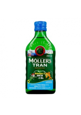 Moller`s Tran Norweski, 
aromat owocowy, 250 ml
