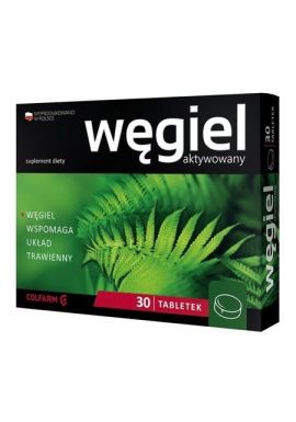 Wegiel aktywowany 30 tabletek