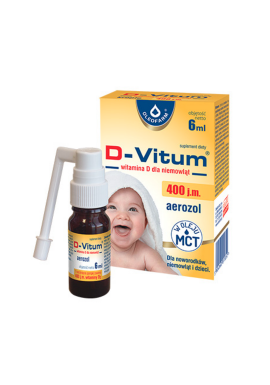 D-Vitum witamina D 400j.m.  dla niemowlat, aerozol doustny, 6 ml