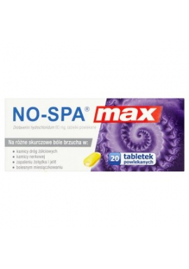 No-Spa MAX 20 tabletek