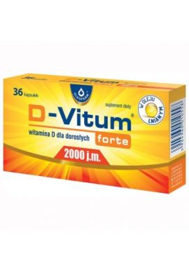 D-Vitum Forte 2000 j.m, dla doroslych, 30 kapsulek