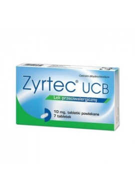 Zyrtec UCB 10 mg 
10 tabletek