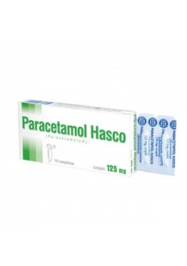 Paracetamol Hasco 125mg czopki 10 sztuk