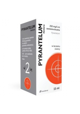 Pyrantelum zawiesina 250mg/5ml 15ml