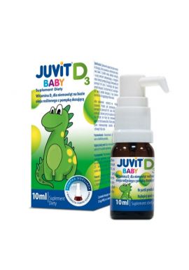 Juvit D3, krople doustne dla niemowlat od 2 tygodnia zycia, 10ml