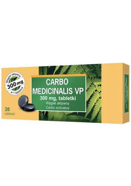 Węgiel leczniczy VP 300mg x 20 tabl.