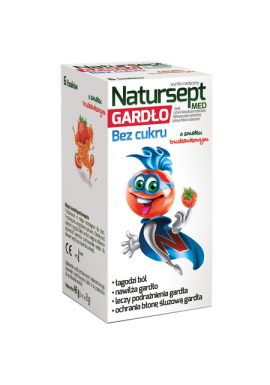 Natursept Med Gardło lizaki bez cukru, 6 sztuk 
