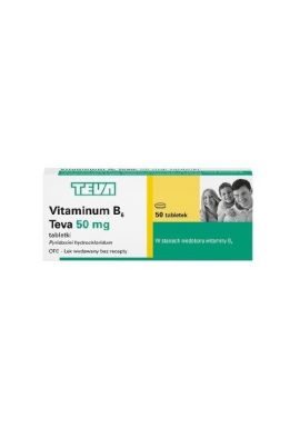 Vitaminum B6 - 0,05g 50 tabletek TEVA
