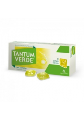 Tantum Verde smak cytrynowy 20 pastylek