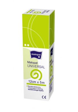 Bandaz elastyczny z zapinka 12cm x 5m 1szt MATOPAT UNIVERSAL