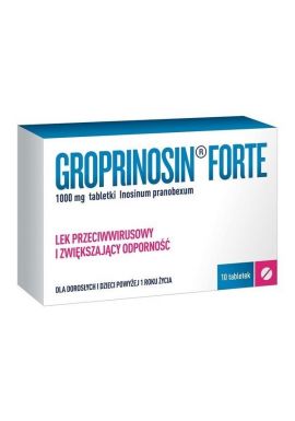 Groprinosin Forte, 1000mg, 10 tabletek 