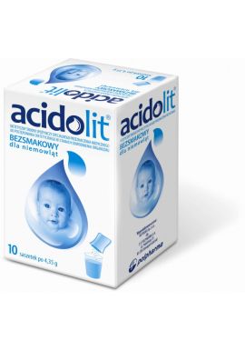 Acidolit, bezsmakowy dla niemowlat, 10 saszetek