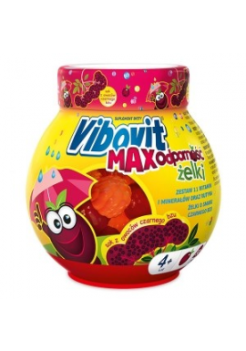 Vibovit Max Odporność Żelki dla w wieku od 4 do 12 lat smak czarnego bzu 50 sztuk