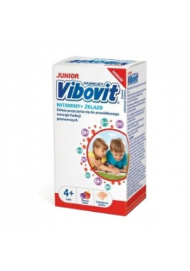 Vibovit Junior Witaminy
 i żelazo dla dzieci od 4 lat 
30 tabletek