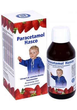 Paracetamol syrop HASCO o smaku truskawkowym 150g