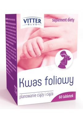 Kwas Foliowy VITTER BLUE tabl. 60 tabl.