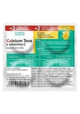 Calcium z witamina C 14 tabletek musujacych
