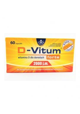 D-Vitum Forte 2000 j.m. dla doroslych 60kaps