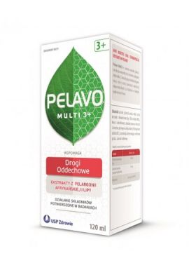 Pelavo Multi 3+ Drogi oddechowe przeziebienie i grypa 120 ml