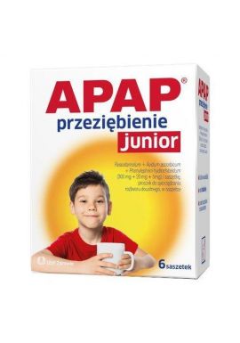 Apap przeziebienie junior 6 sasz
