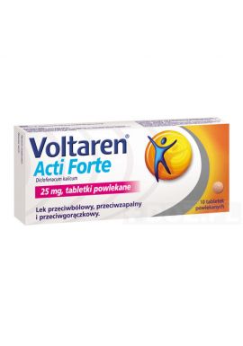 Voltaren Acti Forte 25mg, 10 tabletek powlekanych
