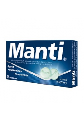 Manti smak miętowy do rozgryzania i żucia 8 tabletek