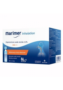 MARIMER Inhalation Hipertoniczna woda morska 30 ampułek po 5ml