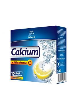 Zdrovit Calcium 300 w folii o sm.cytr x 12