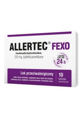 Allertec Fexo 120mg, 10 tabletek 