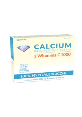 Calcium Krystalicznie Czyste z Wit C 1000