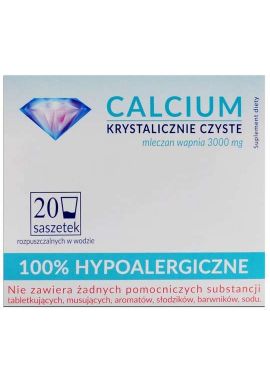 Calcium Krystalicznie Czyste 3000mg 20 saszetek