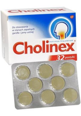 Cholinex pastyl.twarde 0,15 g 32 pastyl.
