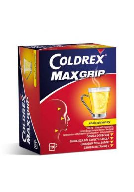 Coldrex MaxGrip o smaku cytrynowym 10 saszetek