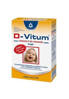 D-Vitum witamina D dla niemowlat krople 6ml