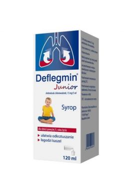 Deflegmin Junior 15mg/5ml, syrop, 120ml
