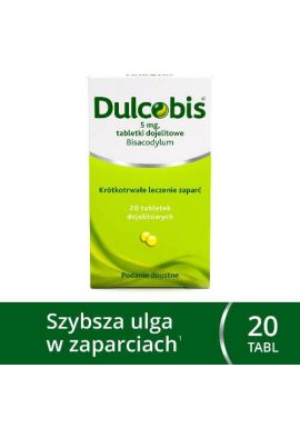 Dulcobis tabl.dojelit. 5 mg 20 tabl.