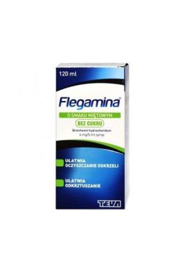 Flegamina syrop 4mg/5ml smak mietowy bez cukru 120ml