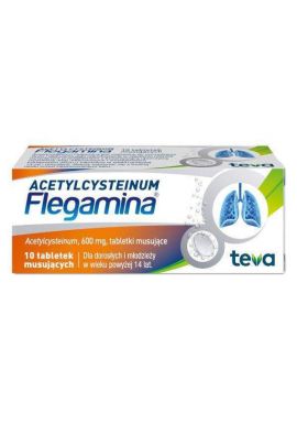 flegamina acetylcysteinum 10 tabletek musujacych 