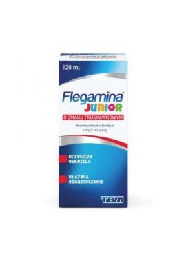 Flegamina junior syrop 2mg/5ml smak truskawkowy 120ml