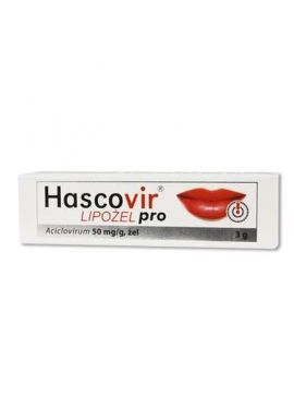 Hascovir lipożel pro, żel, 0.05 g/g, 3 g