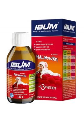 Ibum zaw.doust. 0,1 g/5ml malina 130 g