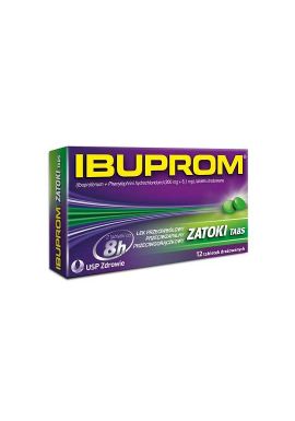 Ibuprom zatoki Tabs, 12 tabletek (maximum 5 pcs per order )