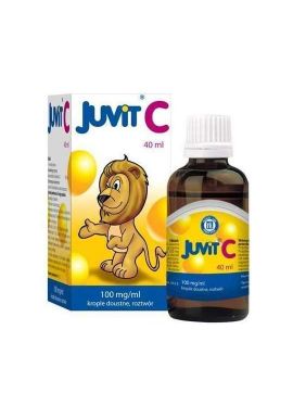 Juvit C 100mg/ml krople dla dzieci od 28 dnia zycia 40ml