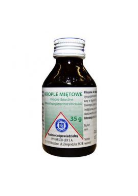 Krople mietowe 35g 