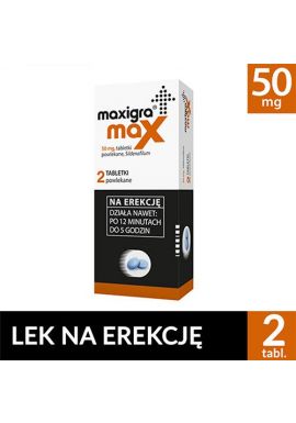 Maxigra Go, 2 tabletki do rozgryzania i żucia