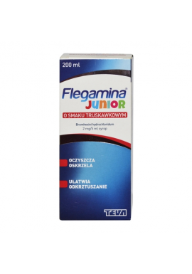 Flegamina JUNIOR syrop truskawka 200 ml