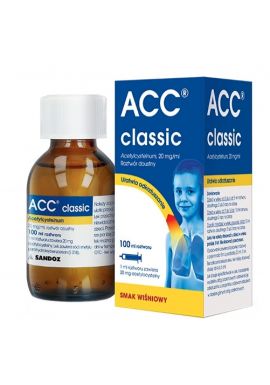ACC classic (mini) 20mg/1ml roztwor doustny od 3 lat 100ml