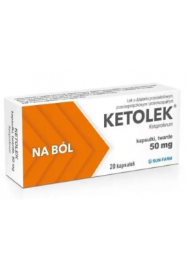 Ketolek kaps.twarde 50 mg 20 kaps.